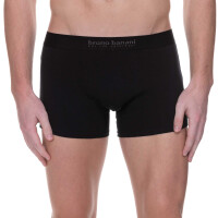 Bruno Banani Herren Boxershorts, 3er Pack - Energy Cotton, Baumwolle, einfarbig mit schwarzem Bund schwarz S (Small)