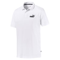 PUMA Herren Poloshirt - Pique, Stretch Cotton, Kurzarm, Einfarbig Weiß L