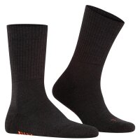 FALKE Unisex Sportsocken - Walkie Light, Trekking- und Wanderstrumpf, Unifarben anthrazit 37-38