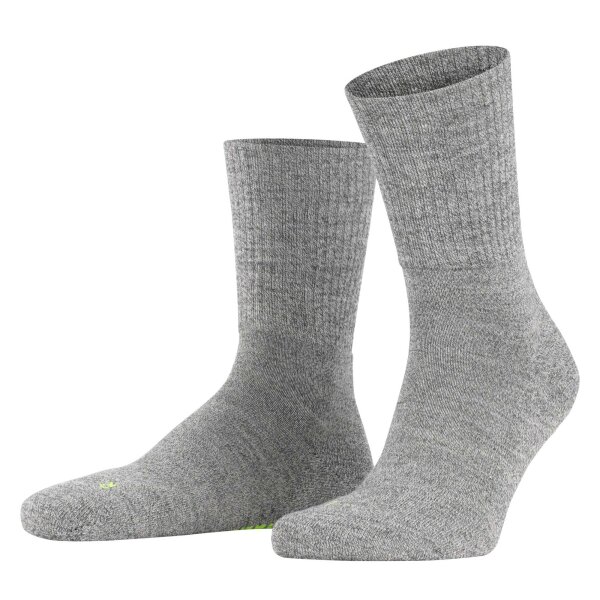 FALKE Unisex Sportsocken - Walkie Light, Trekking- und Wanderstrumpf, Unifarben grau 37-38