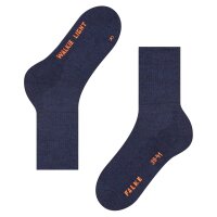FALKE Unisex Sportsocken - Walkie Light, Trekking- und Wanderstrumpf, Unifarben blau 44-45