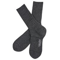 FALKE Herren Socken - Teppich im Schuh, Merinowolle, Unifarben anthrazit 41-42
