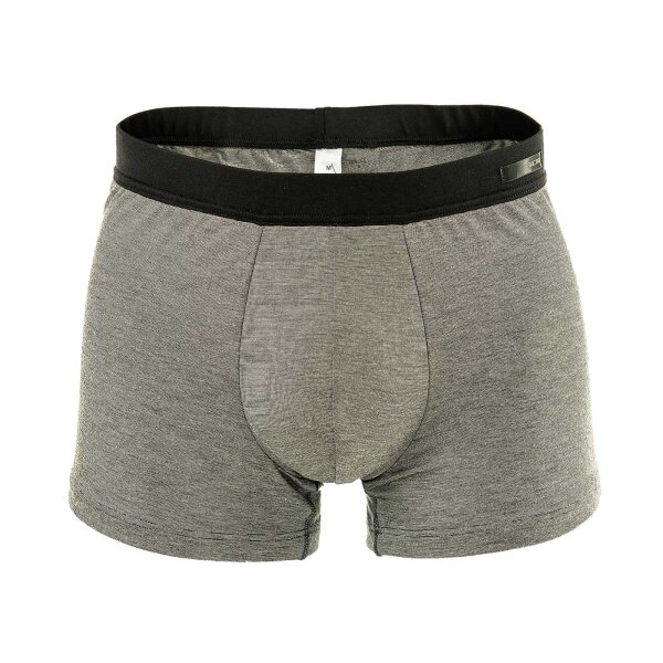 HOM Mens Comfort Boxer Briefs - Gallant, soft Bamboo Viscose Shorts, mottled grey S (Small)
