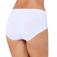 Sloggi Damen Midi, 3er Pack - 24/7 Cotton, einfarbig Weiß 38