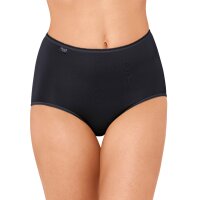 Sloggi Damen Slip Maxi, 3er Pack - 24/7 Microfibre, einfarbig Schwarz 42