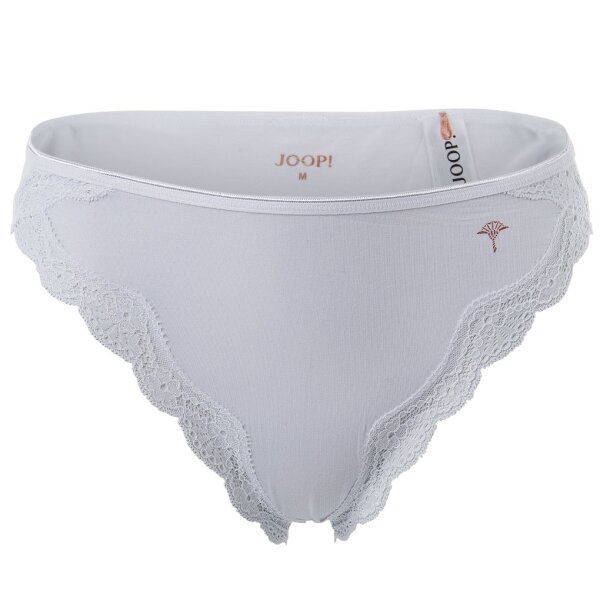 JOOP! ladies briefs - bikini briefs, Mere Comfort, TENCEL™ Modal Micro, lace, plain white L (Large)