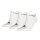 HEAD Unisex Sneaker Socks, Pack of 3 - soft Cotton Mix, unicoloured white 35-38 (UK 2.5-5)