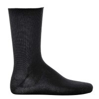 Hudson Herren Socken, 1 Paar - Relax Soft,  Strumpf, ohne Gummifäden, einfarbig Schwarz 47-50 EU