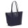 LACOSTE Damen Handtasche mit Reißverschluss - Small Zip Tote Bag, 24,5x24,5x14,5cm (BxHxT) Blau
