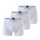 JOOP! Herren 3er Pack Boxer Shorts - Fine Cotton Stretch, Vorteilspack, Uni, Logo