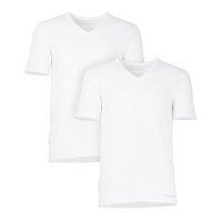 BALDESSARINI Herren Unterhemd 2er Pack - T-Shirt, V-Neck, Halbarm, Stretch Cotton