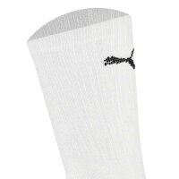 PUMA Unisex Sportsocken, 3 Paar - Tennissocken, Crew Sport Socken, einfarbig Schwarz/Weiß/Grau 35-38
