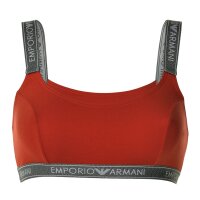 EMPORIO ARMANI Women Bustier - Bralett, Bra, Ironless, Stretch Cotton Red XS (X-Small)