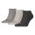 PUMA Unisex Socks, Pack of 3 - Sneaker Socks, Women, Men, plain Grey 47-49