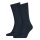 TOMMY HILFIGER Men Socks, Pack of 2 - Classic, Stockings, plain Blue 47-49