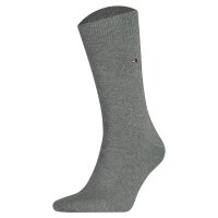 TOMMY HILFIGER Men Socks, Pack of 2 - Classic, Stockings, plain Light grey 43-46