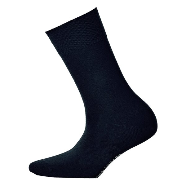 Hudson 1 Paar Damen Socken, Relax Cotton Strumpf, Komfortbund, Einfarbig Blau 39-42 (5,5-7,5 UK)