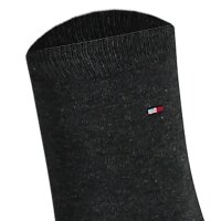 TOMMY HILFIGER Damen Socken, 2er Pack - Classic, Strümpfe, einfarbig Grau 35-38