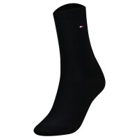 TOMMY HILFIGER Women Socks, Pack of 2 - Classic, Stockings, plain Black 35-38