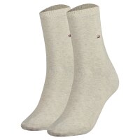 TOMMY HILFIGER Damen Socken, 2er Pack - Classic, Strümpfe, einfarbig Beige 39-42