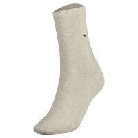 TOMMY HILFIGER Damen Socken, 2er Pack - Classic, Strümpfe, einfarbig Beige 39-42