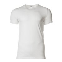 HOM Mens T-Shirt Crew Neck - Tee Shirt Supreme Cotton, short Sleeve, round Neck, one coloured, Supima Cotton