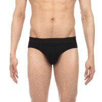 HOM Herren Slip - Mini Briefs HO1, Unterhose, Baumwoll-Modal, einfarbig Schwarz M
