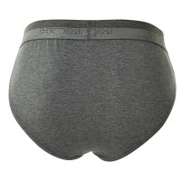 HOM Herren Slip - Mini Briefs HO1, Unterhose, Baumwoll-Modal, einfarbig Grau L