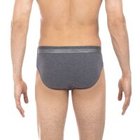HOM Men Briefs - Mini Briefs H01, Underpants, Cotton-Modal, unicoloured  gey L (Large)