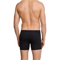 SCHIESSER Herren Shorts 2er Pack - Cotton Essentials, Authentic, Nadelzug, uni Schwarz 5 (Gr. Medium)