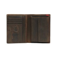 Strellson Herren Geldbörse, echtes Leder - Baker Street Billfold V8, 9,5x12,5x2cm (HxLxB) Braun