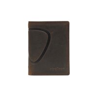 Strellson Mens Wallet, genuine leather - Baker Street Billfold V8, 9,5x12,5x2cm (HxLxB) Brown