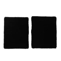 PUMA Unisex Wristband long 2er Pack - Schweißband, Running & Training, Puma Logo Schwarz