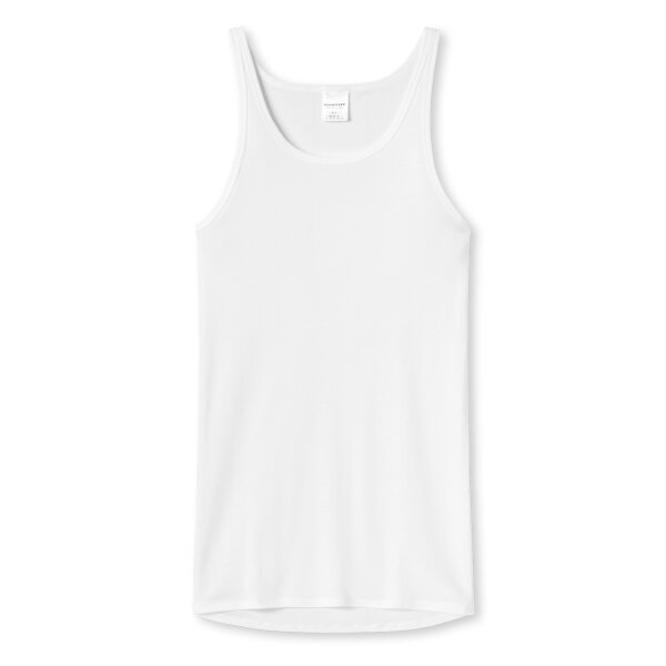 SCHIESSER Mens Undershirt - Sport Jacket, without sleeves, Original Rib, plain White M (Medium)