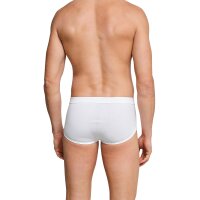 SCHIESSER mens briefs pack of 2 - double rib, sports briefs, cotton essentials, white 3XL (3X-Large)