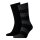 TOMMY HILFIGER Herren Socken, 2er Pack - Rugby Sock, Strümpfe, Streifen, uni/gestreift Schwarz 43-46