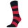 TOMMY HILFIGER Herren Socken, 2er Pack - Rugby Sock, Strümpfe, Streifen, uni/gestreift Rot 39-42