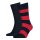 TOMMY HILFIGER Men Socks, Pack of 2 - Rugby Sock, Stockings, Stripes, uni/striped Red 39-42