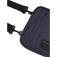 DIESEL Mens Shoulder Bag - Discover Me Oderzo Crossbody Bag, 22x18x5cm (HxWxD) Blue