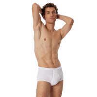 SCHIESSER Herren Slip - Original Doppelripp, Classic, Baumwolle, Eingriff, Weiß L