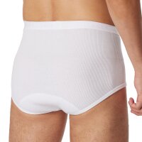 SCHIESSER men briefs - Original double rib, classic, cotton, fly, white L (Large)
