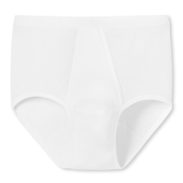 SCHIESSER Herren Slip - Original Doppelripp, Classic, Baumwolle, Eingriff, Weiß XL