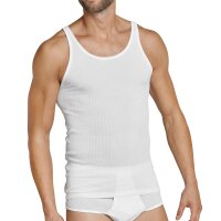SCHIESSER Unterhemd - Original Doppelripp, Sport-Jacke, ärmellos, Weiß L
