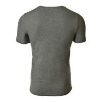 Marc O Polo Herren T-Shirt, V-Neck, Halbarm, Cotton Stretch, Vorteilspack Grau S 2er Pack (1 x 2P)