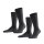 FALKE mens socks Swing - mens socks, stockings, plain colours, 39-46, economy pack Anthracite 39-42 (UK 5-8.5) 2er Pack