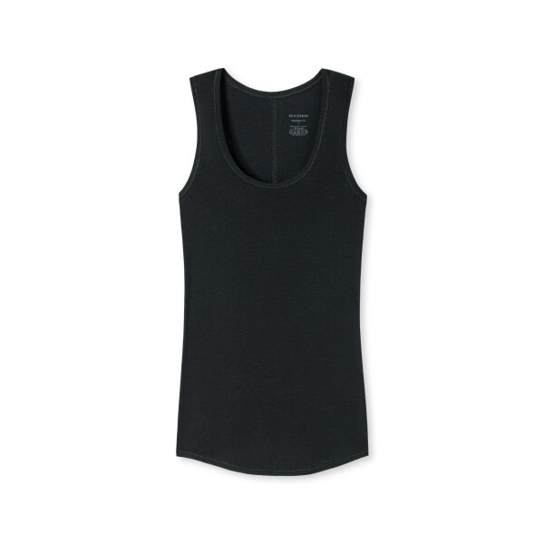 SCHIESSER ladies tank top - undershirt, personal fit, basic, stretch, single jersey Black XL (X-Large)