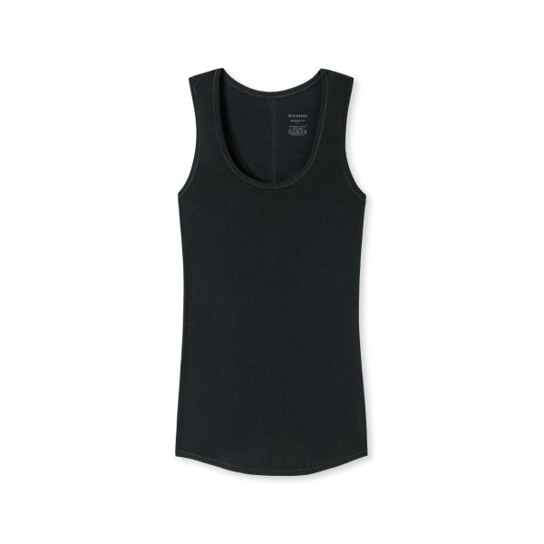 SCHIESSER ladies tank top - undershirt, personal fit, basic, stretch, single jersey Black 2XL (2X-Large)