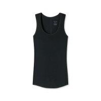 SCHIESSER Damen Tank Top - Unterhemd, Personal Fit, Basic, Stretch, Single Jersey Schwarz 2XL