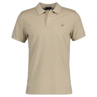 GANT Mens Polo Shirt - Pique RUGGER, half sleeve, button panel, plain