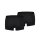 Levis HerrenTrunks, 2er Pack- Solid Basic Trunks, Boxershorts, Logobund Schwarz L